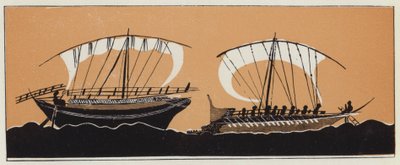 Greek ships by English School